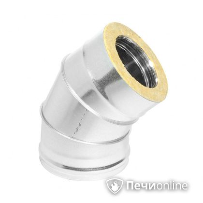 Колено 135° (45°) Теплов и Сухов Отвод Термо 45* ОТ-Р 430-0.5/оцинковка D150/210 в Алматы