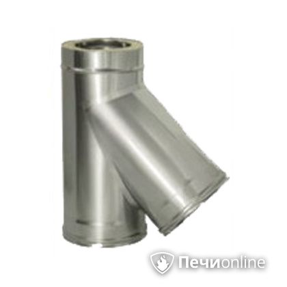 Дымоход Дымок Тройник 45° с изоляцией 0.5 мм. ТRFR45 200/280 в Алматы
