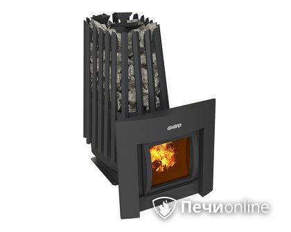 Дровяная печь-каменка GrillD Cometa Vega 350 window Max в Алматы