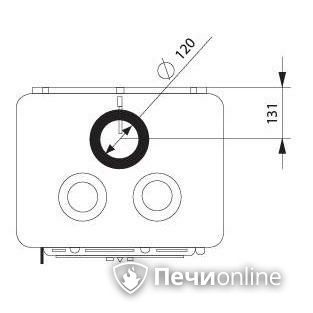 Отопительно-варочная печь Ferguss Magma cook side door в Алматы