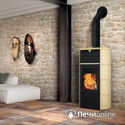 Печь-камин Edilkamin Flamma 24 kw V.C. Pergamena с Т/О в Алматы