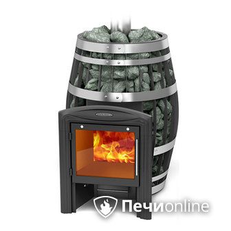 Дровяная банная печь TMF Саяны XXL 2015 Inox Витра с закрытой каменкой в Алматы
