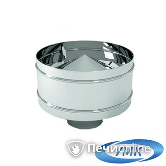 Дымоход УМК Оголовок с дефлектором D100х160 Н+Оц 0.5мм 0.5мм по воде в Алматы