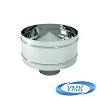 Дымоход УМК Оголовок с дефлектором D150х210 Н+Н 0.5мм 0.5мм по воде