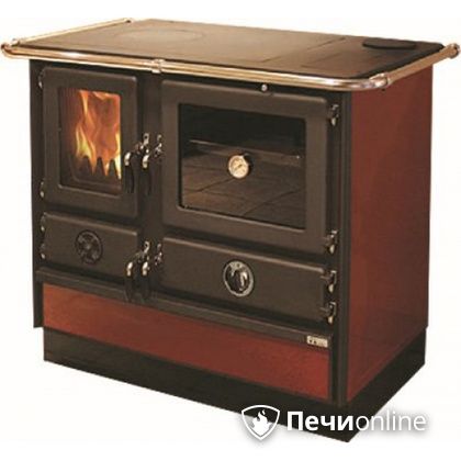 Отопительно-варочная печь MBS Thermo Magnum Red R с теплообменником и духовым шкафом в Алматы